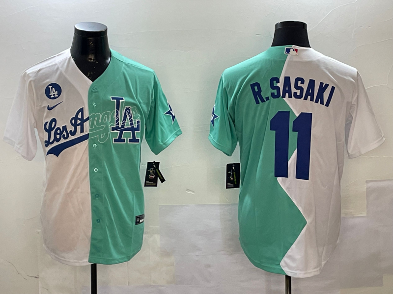 Men Los Angeles Dodgers #11 R Sasaki white 2025 MLB nike jersey style 21->los angeles dodgers->MLB Jersey